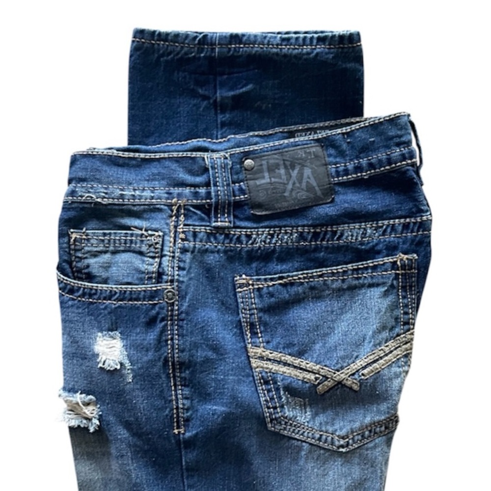 “Axel” Distressed “Relaxed Straight” Jean